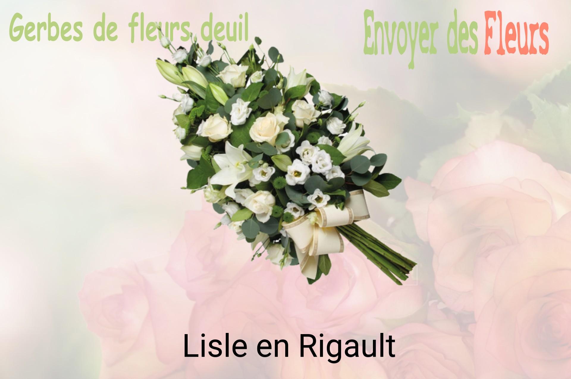 Gerbe de fleurs de deuil livrée à Lisle-en-Rigault